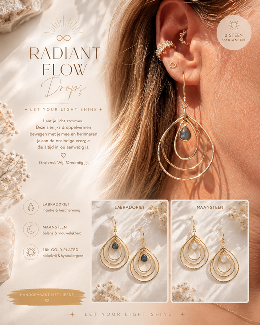 Radiant Flow Drops oorbellen