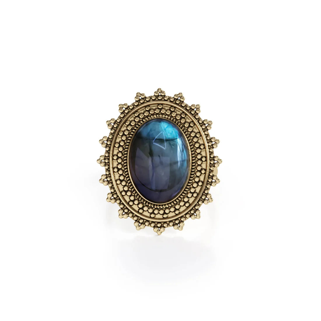 Lunar Sunbeam Labadoriet Ring ☀️🌙